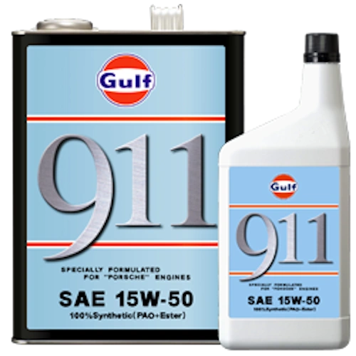 Gulf 911 1L ガルフ 15W-50 ポルシェ 空水冷水平対向6気筒エンジン専用 化学合成エンジンオイル